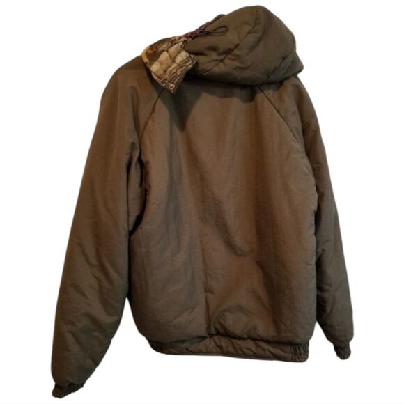 Woolrich Outdoor Guide reversible khaki camouflage Hunting coat Mens Size medium - Picture 2 of 7